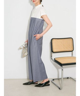 Green Parks シャツデザインロンパース Gray