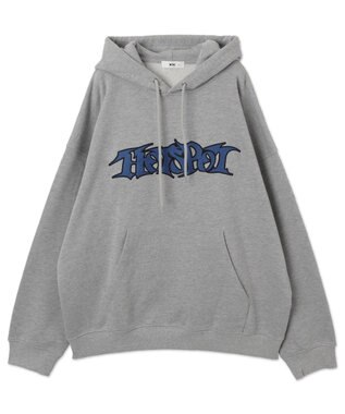 WEGO 【ユニセックス着用ITEM】ワッペンロゴパーカー 杢グレー