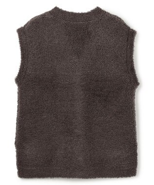 UNFILO 【STORY×UNFILO】シャギーニット ベスト チャコールブラウン