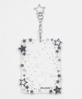 WEGO 【痛バ＆推し活】キラキラスターカードホルダーキーホルダー ブラック