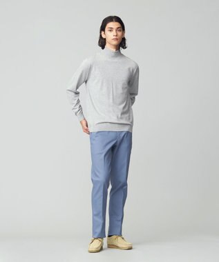 J.PRESS MEN 【FLEX YARN】タートルネック ライトグレー系