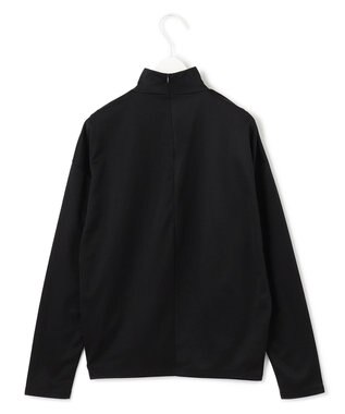ICB 【洗える】リバーストレッチジャージー ハイネックプルオーバー ブラック系