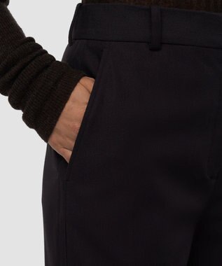 JOSEPH ギャバジンストレッチ ワイドレッグトラウザーズ YUKIO Cocoa