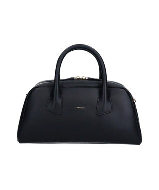 INTER-CHAUSSURES 【LORISTELLA】ミディアムサイズレザーハンドバッグ ブラック
