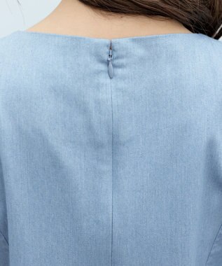 Tiaclasse L デニムマーメイドワンピース サックス