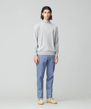 J.PRESS MEN 【FLEX YARN】タートルネック ライトグレー系
