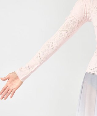 Chacott ノーソーイングクルーネックトップ サーモンピンク