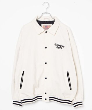 WEGO ヴィンテージコーデュロイスタジャン ホワイトその他