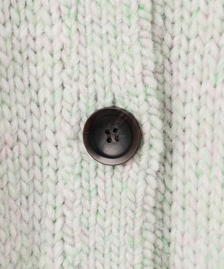 23区 L 【洗える】カラーミックス カーディガン ミントミックス