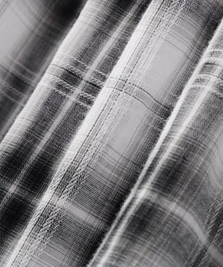 CRAFT STANDARD BOUTIQUE バックギャザーポンチョシャツ Check Ivory