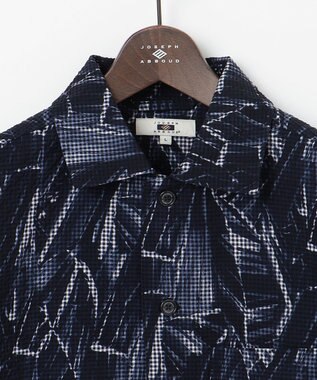 JOSEPH ABBOUD 【驚きの多機能】ライトウェーブ 半袖シャツ ネイビー系5