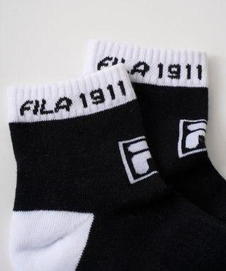 FILA GOLF／marie claire 【FILA GOLF】 パイル編みアンクルソックス ブラック