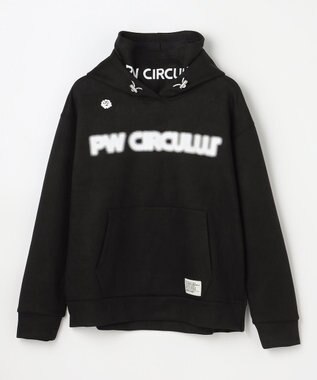 PW CIRCULUS 2025 NEW！【手洗い洗濯可】【WOMEN】キャットグラフィック スエードライク デタッチャブルフーディ ゴルフウェア レディース ブラック系