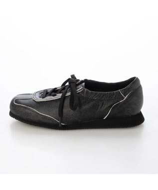 MODE ET JACOMO <D'ICI>ステッチアクセントローテクスニーカー ブラック