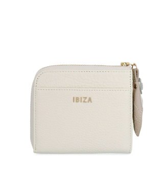 IBIZA アニマーダ　牛革　L字ファスナー財布（ゾウ） アイボリー