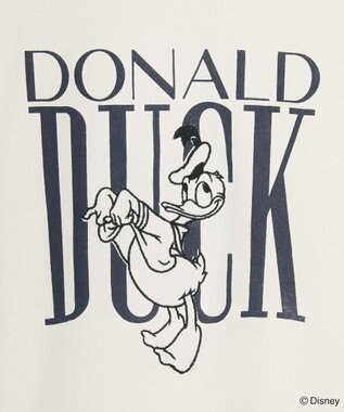 Green Parks ミッキー＆フレンズ／レイヤードプリントロングＴシャツ Ivory