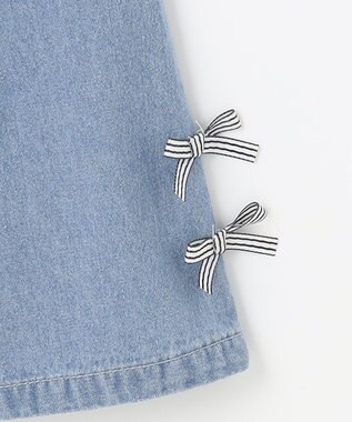 ANY KIDS デニム ガウチョパンツ ブルー