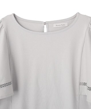 Green Parks 華やぎカットソー（フレアスリーブ） Light Gray