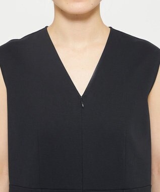 uncrave ダブルフェイスジャージー オールインワン ブラック