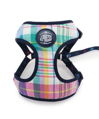 PET PARADISE J.PRESS マドラスチェック ハーネス＆リード Ｓ マルチカラー