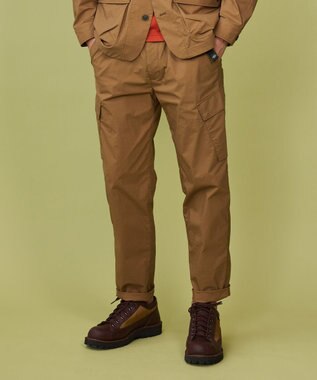 JOSEPH ABBOUD MOUNTAIN 【軽量】ハイパワーストレッチカルゼ トレッキングカーゴパンツ キャメル系