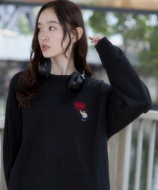 WEGO 【ユニセックス着用ITEM/MLサイズ展開】別注BENDAVISハートワンポイント刺繍T（LS）
