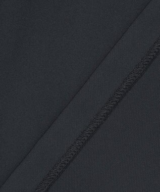 PW CIRCULUS 【WOMEN】【2SET/吸汗速乾/消臭/ストレッチ】ドルマンスリーブメッシュ シャツ + モックネックインナー ブラック系