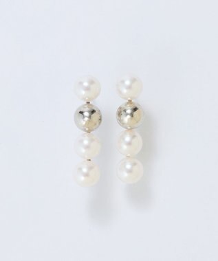 Phoebe 【金属アレルギー対応】ミックスドットピアス　シルバー/ニッケルフリー/パール シルバー