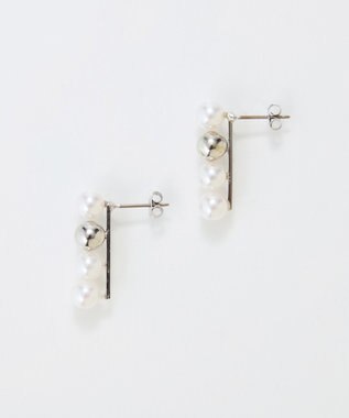 Phoebe 【金属アレルギー対応】ミックスドットピアス　シルバー/ニッケルフリー/パール シルバー