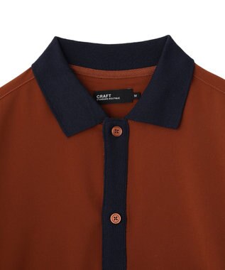 CRAFT STANDARD BOUTIQUE 【クールドライ】バイカラーニット衿ポロシャツ White