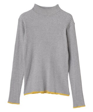 Green Parks ・ＥＬＥＮＣＡＲＥ　ＤＵＥ　ハイショクリブハイネックニット Gray Mixture