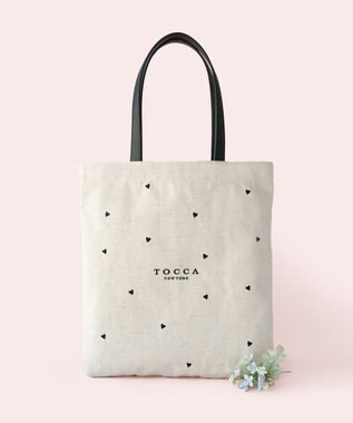 TOCCA 【WEB＆一部店舗限定・A4サイズ対応】CITTA CARINA TOTEBAG トートバッグ アイボリー系