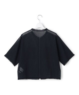 ICB L 【先行予約】サマーレノクロス ハーフスリーブジャケット ネイビー×ブラック