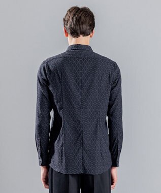 JOSEPH HOMME オーナメントジャガードストレッチ　レギュラーカラーシャツ グレー系