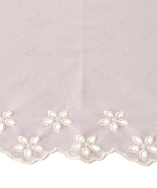 MOONBAT DAKS 晴雨兼用日傘 長傘 ドット ジャカード ボーラ刺繍 ペールピンク