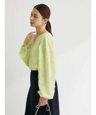 Green Parks シャギージャガードプルオーバー Green