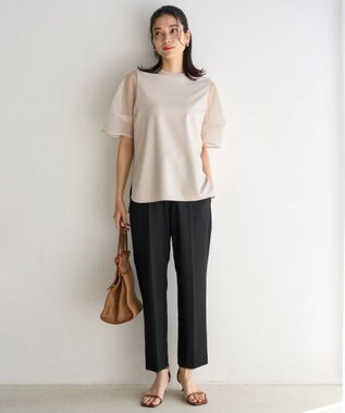 UNFILO BEAUTY FORM-T シアースリーブT グレージュ