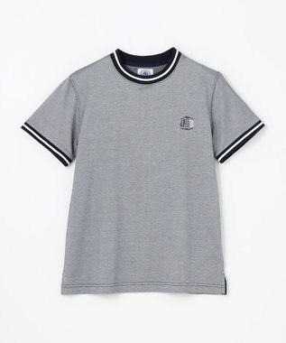 J.PRESS KIDS 【140-170㎝】COOLMAX コンビボーダー リブＴシャツ ネイビー系