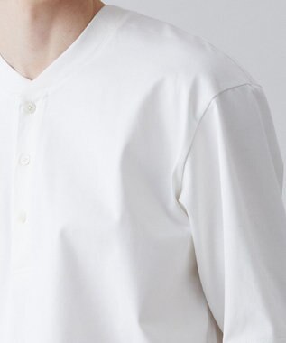 UNFILO MENS 多機能 ヘンリーネックＴシャツ オフ