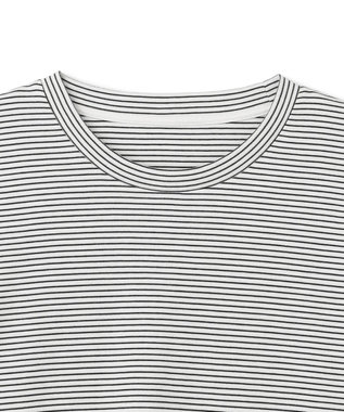 UNFILO コットンスムース レイヤードインナー ボーダー