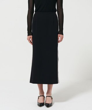 GRACE CONTINENTAL サイドラインジャージスカート ブラック