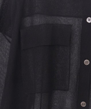 GRACE CONTINENTAL ニットシアーシャツ ブラック