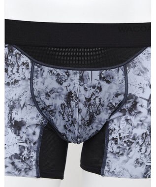 WACOAL MEN WACOAL MEN 【ダブルエアスルーパンツ】 ボクサーパンツ 風が通ってムレ軽減。 フロント快適グラマラス フリーなカッティング(裾部分) 前閉じ 下着 メンズ WT3323 /ワコールメン ブラック