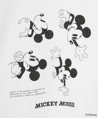 Green Parks ミッキー＆フレンズ／レイヤードプリントロングＴシャツ Off White