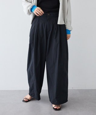 CRAFT STANDARD BOUTIQUE コットンナイロンカーブパンツ Black