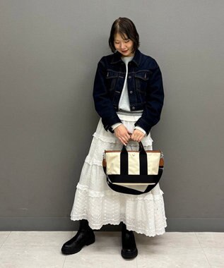 TOPKAPI 【Breath TOPKAPI sis】【WEB限定】 ナイロン ミニ トートバッグ ショルダー付き 軽量 / SCOTCH GRAIN スコッチグレイン クリーム