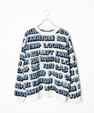 WEGO ルーズフィット総柄プルオーバー 柄2