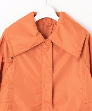 MOONBAT 【ロング丈】LIGNAGGIO ギャザーロングレインコート グレー