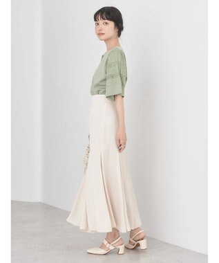 earth music&ecology 切替フレアスカート Ivory