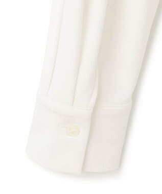 ICB 【洗える】マラボーテジョーゼット デザインカットソー オフホワイト系